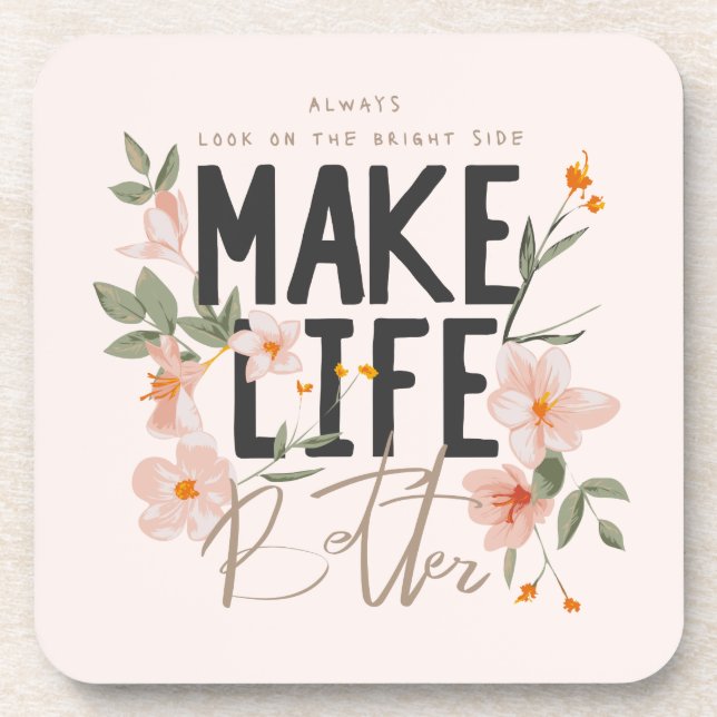 Porta-copo Sempre olhe para o lado direito (Frente)