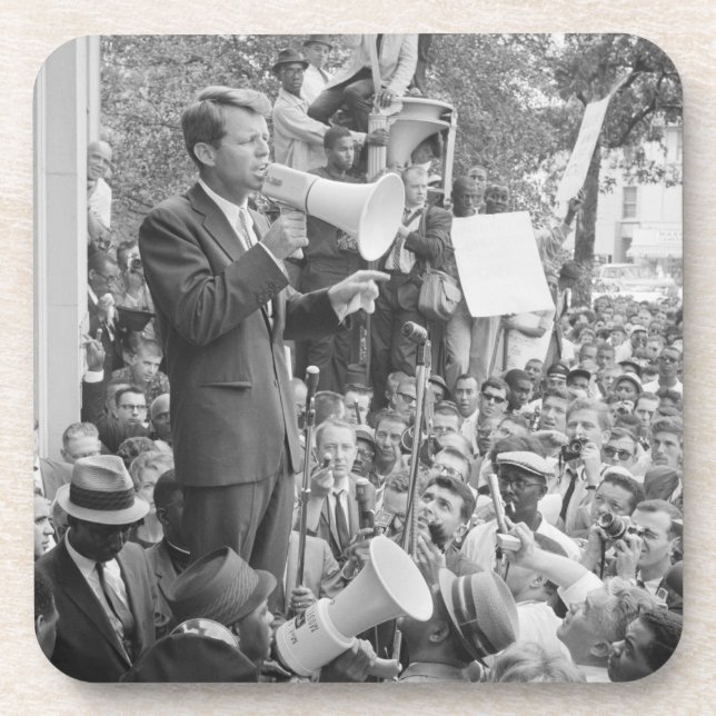 Porta-copo Sen. Robert Kennedy Campaigning para Presidente do (Frente)