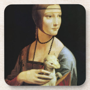 Porta-copo Senhora com um Ermine por Leonardo da Vinci