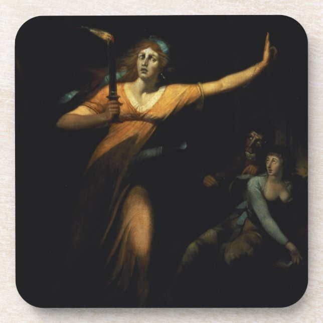 Porta-copo Senhora Macbeth Sleepwalking, 1783 (óleo em (Frente)