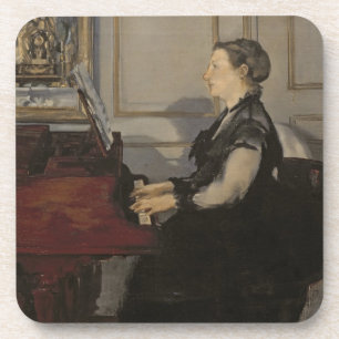 Porta-copo Senhora Manet no piano, 1868 de Manet