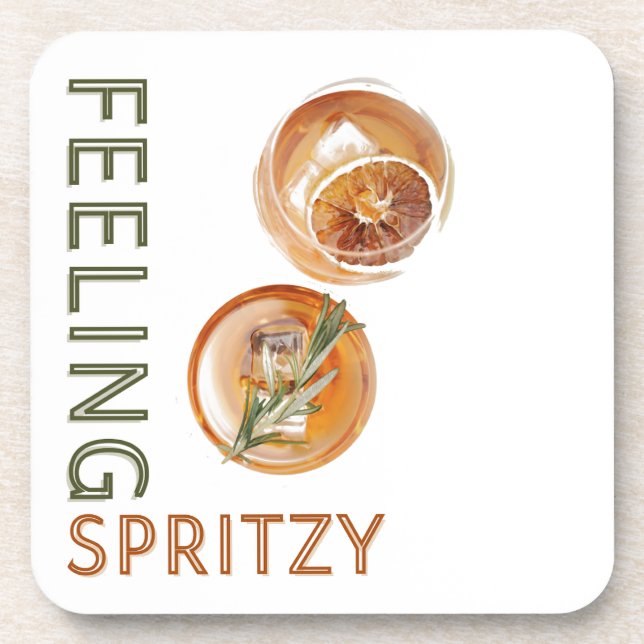 Porta-copo Sensação de Spritzy Orange Coctail (Frente)