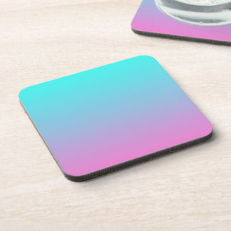 Porta-copo Sereia coloração gradiente rosa púrpura aqua ombre
