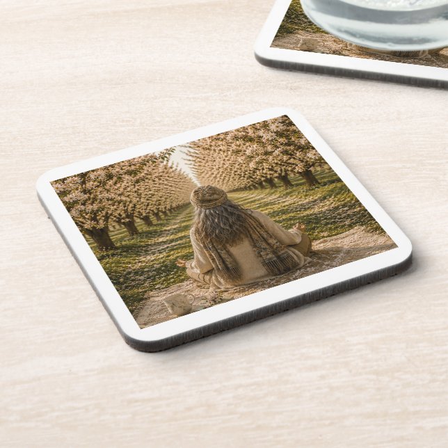Porta-copo Serene Orchard Sticky Notes | Romantic Botanical  (Left Side)