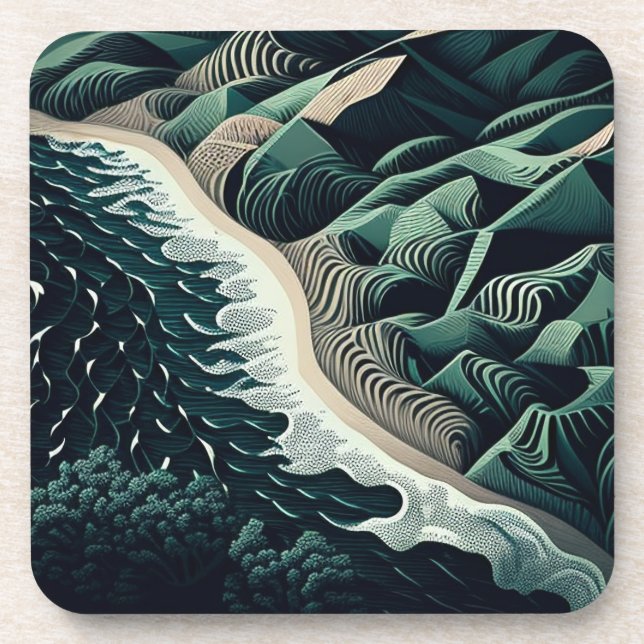 Porta-copo Serene Shores (Frente)