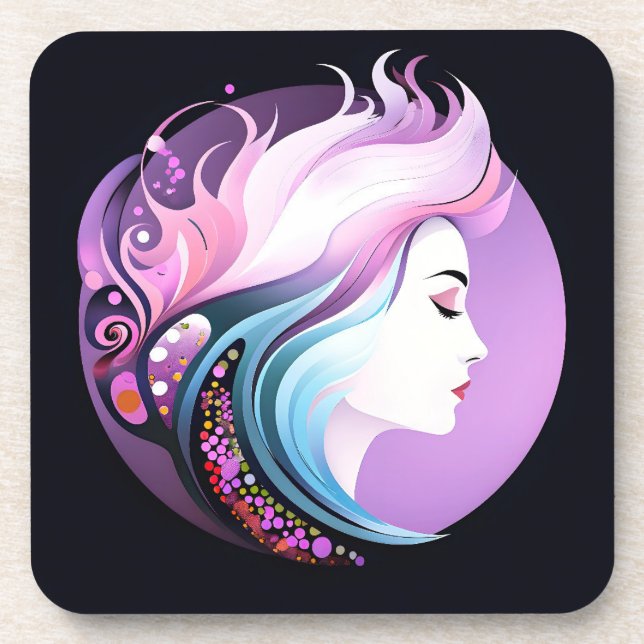 Porta-copo "Serenidade no Estilo" Beleza das Mulheres (Frente)