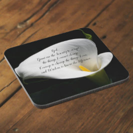 Porta-copo Serenity Prayer Calla Lily Bloom Floral