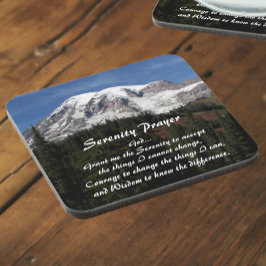 Porta-copo Serenity Prayer Monte Rainier Landscape