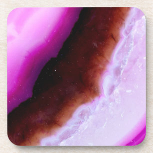 Porta-copo Série Gemstone - Agato Roxo Com Quartz