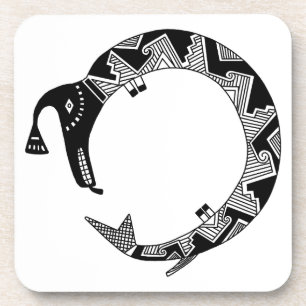 Porta-copo Serpente de água, Design de bateria Mimbres