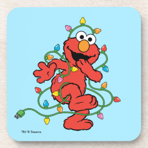 Porta-copo Sesame Street Luzes de Natal do Elmo