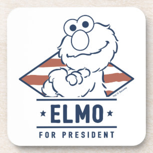 Porta-copo Sesame Street Velho Elmo para Presidente