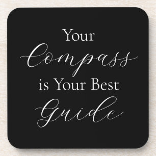 Porta-copo "Seu Compass é o seu melhor guia"