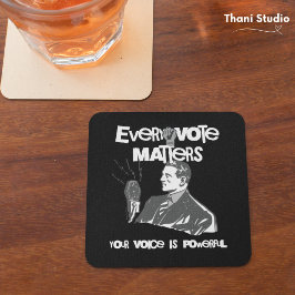 Porta-copo Seu Voto Importa Eleição Branco Político Impresso