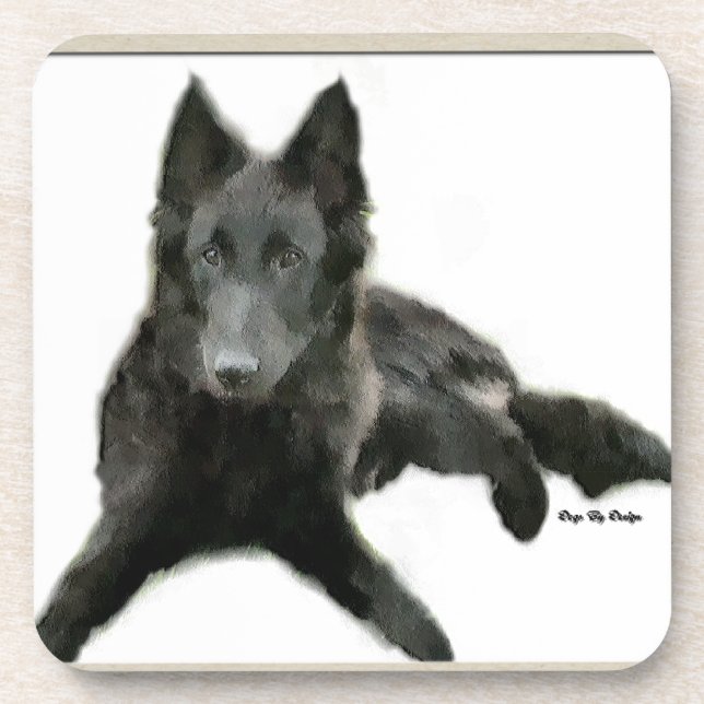 Porta-copo Sheepdog Art belga (Frente)