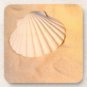 Porta-copo Shell que coloca na areia