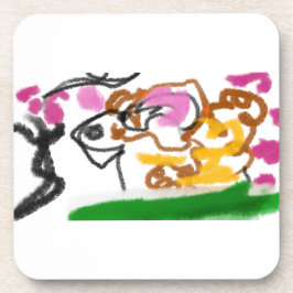 Porta-copo Shiba Inu charry blosom