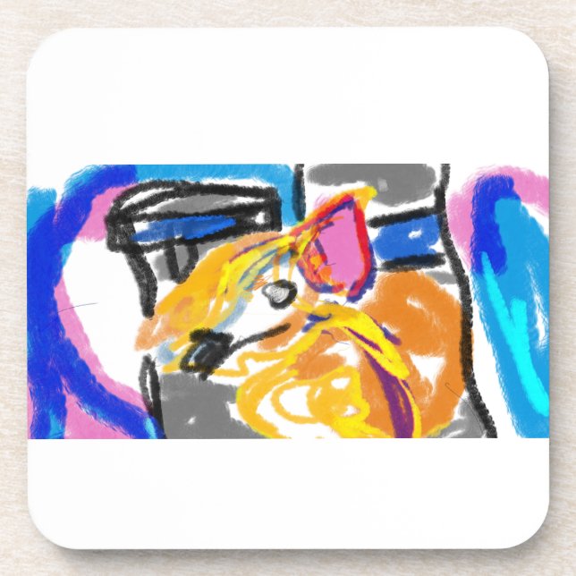 Porta-copo Shiba Inu na cidade (Frente)