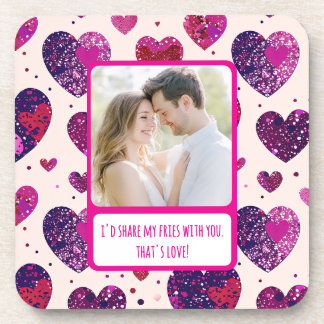 Porta-copo Shimmer Purple Heart Compartilha Minhas Fritas