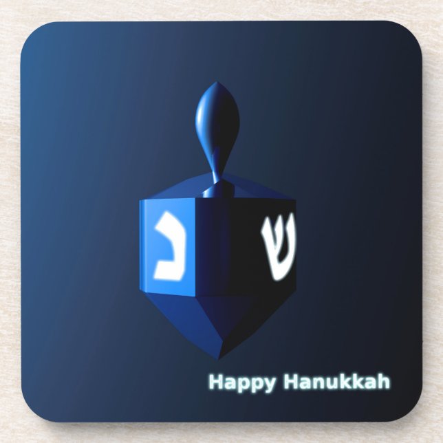 Porta-copo Shiny Blue Dreidel (Frente)