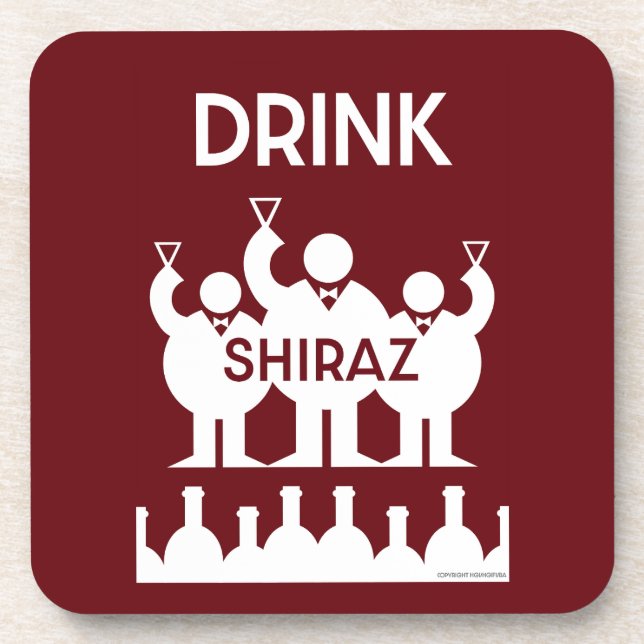 Porta-copo Shiraz Wine Drinkers (Frente)