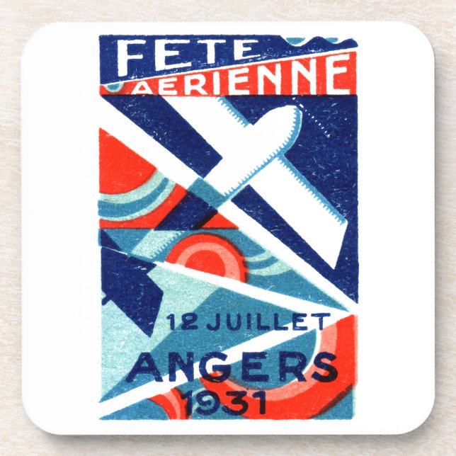 Porta-copo Show aéreo internacional francês de 1931 (Frente)