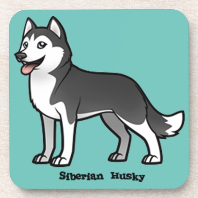 Porta-copo Siberian Husky (Frente)