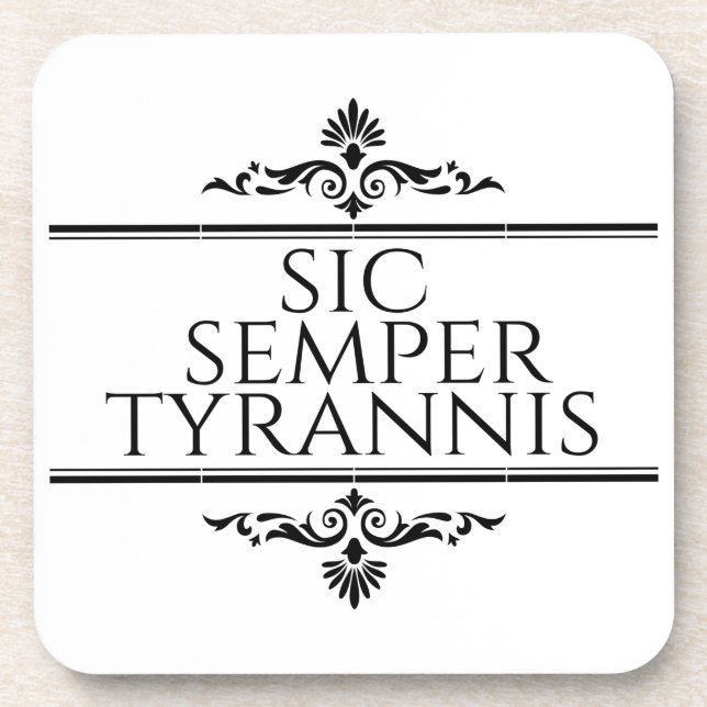 Porta-copo Sic Semper Tyrannis (Frente)