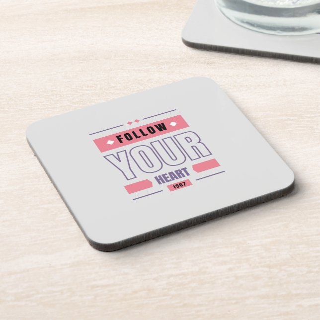 Porta-copo Siga seu coração (Left Side)