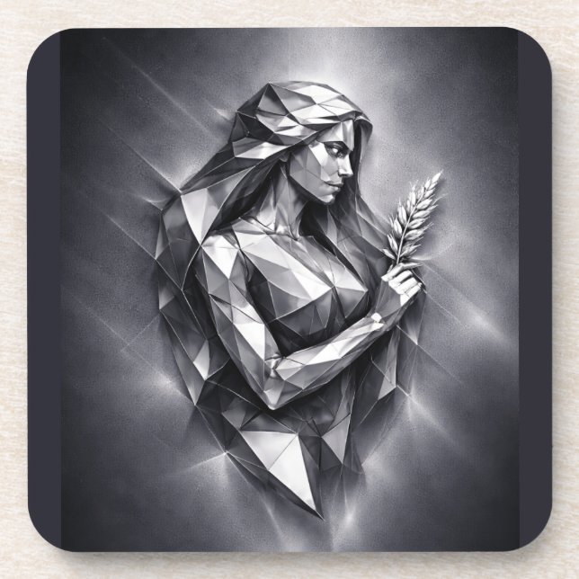 Porta-copo signo zodiacal virgem (Frente)