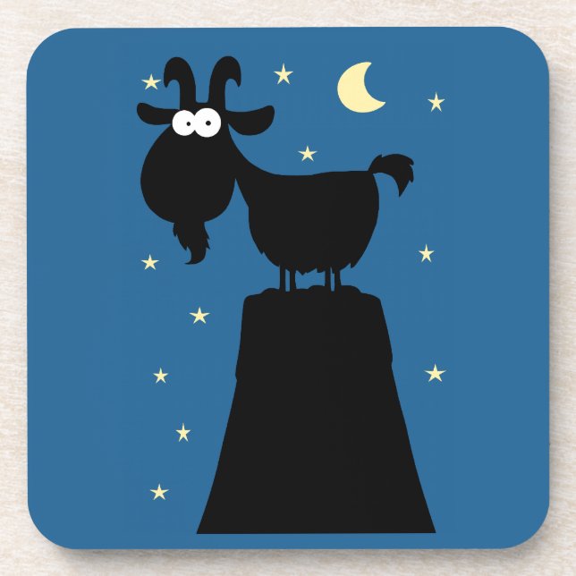 Porta-copo Silhuette of Goat on Mountain (Frente)