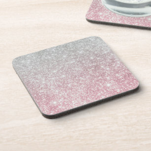 Porta-copo Silver Stone Gary Dourado Marble Purple Glitter