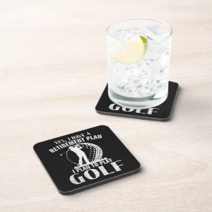 Porta-copo Sim Tenho Um Plano De Aposentadoria Golfe Golfe Di