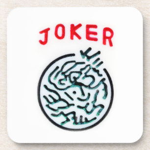 Porta-copo Símbolo de jogo MahJong azulejo