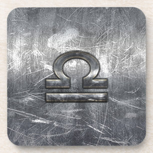 Porta-copo Símbolo Libra Zodiac - Siderurgia Industrial em D