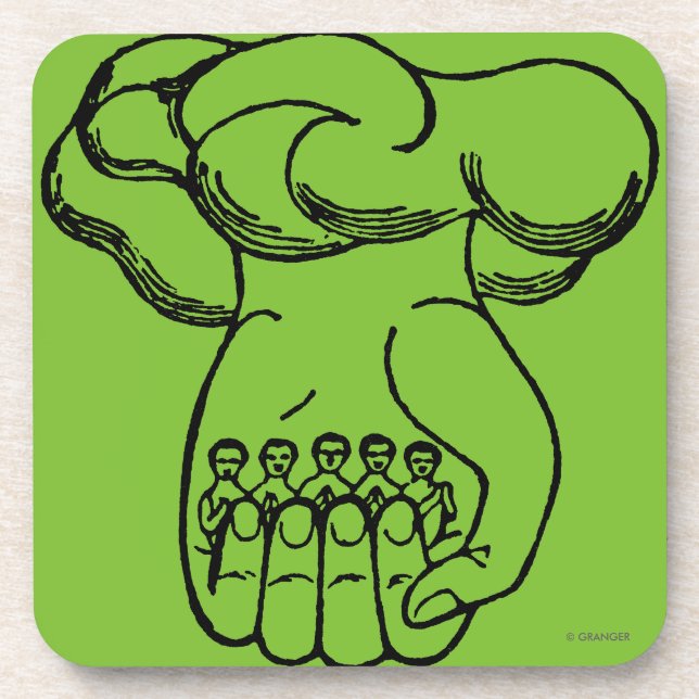 Porta-copo Símbolo: Mão divina (Frente)