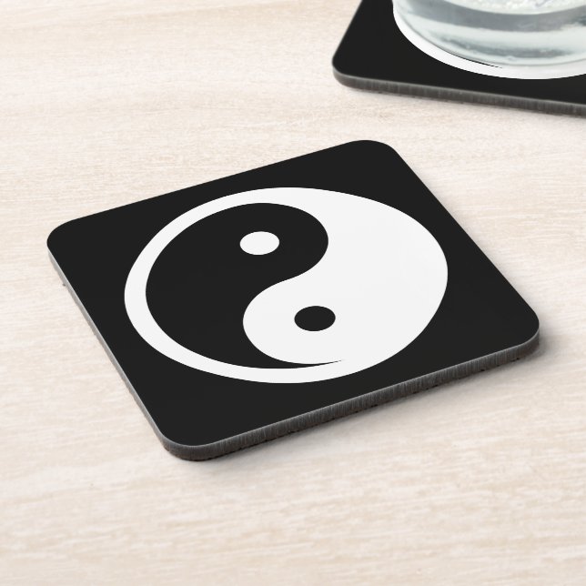 Porta-copo Símbolo Yin Yang - tatuagem sólida design 2 (Left Side)