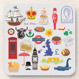 Porta-copo Símbolos britânicos do Reino Unido
