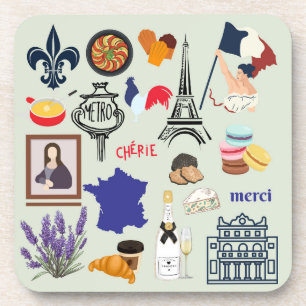 Porta-copo Símbolos da França