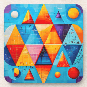 Porta-copo Símbolos Geométricos Abstrato #09