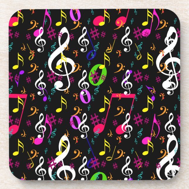 Porta-copo Símbolos Musicais Design (Frente)