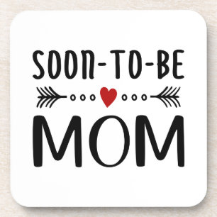 Porta-copo Simples Dia de as mães de mamãe em breve  Porta 