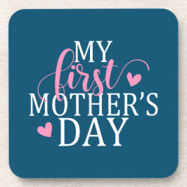 Porta-copo Simples e Elegante Meu Primeiro Dia de as mães | P