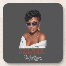 Porta-copo Simples melanina história negra da moda