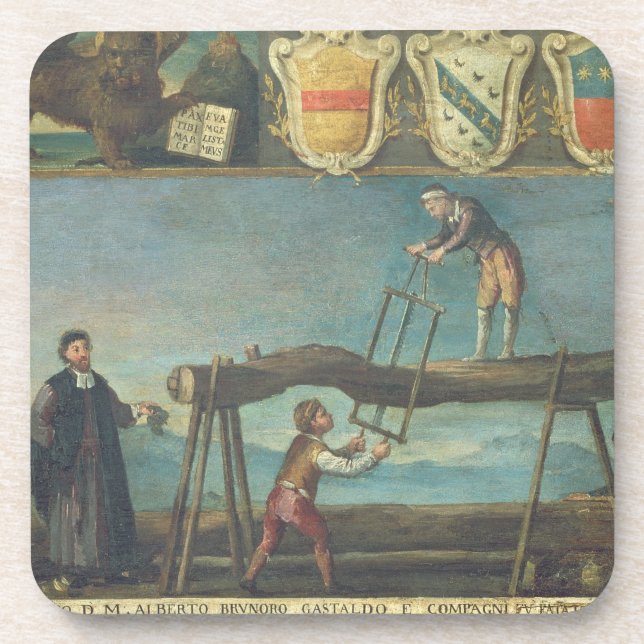 Porta-copo Sinal da guilda dos trabalhadores Venetian da (Frente)