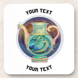 Porta-copo SINAL PERSONALIZADO DE ZODIAC Aquarius