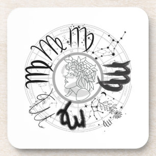 Porta-copo Sinal Zodiac - Virgo.w