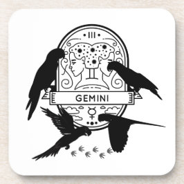 Porta-copo Sinal Zodíaco e Pets Correspondentes. Gemini - Cen