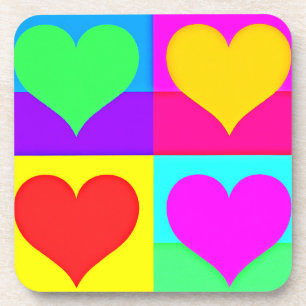 Porta-copo Sinfonia de Amor Chic: Design de Corações Feliz