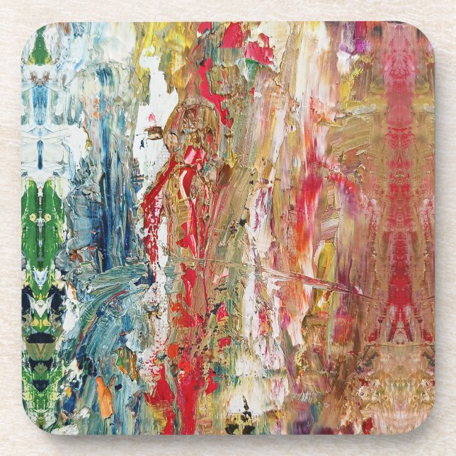 Porta-copo Sinfonia do caos - Paleta de Artista Abstrato Real (Frente)